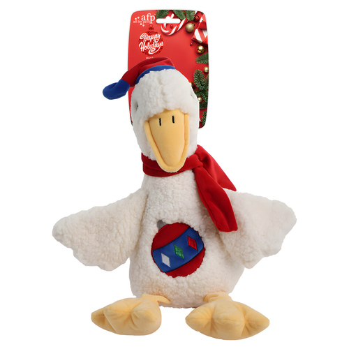AFP Hundespielzeug Happy Holidays Geschenk Gans AFP Hundespielzeug Happy Holidays Geschenk Gans