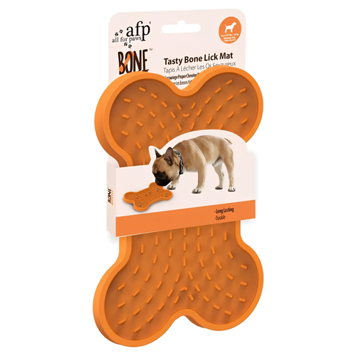 AFP Leckmatte Knochen/Tasty Bone Lick Mat orange, Größe: L AFP Leckmatte Knochen/Tasty Bone Lick Mat orange, Größe: L