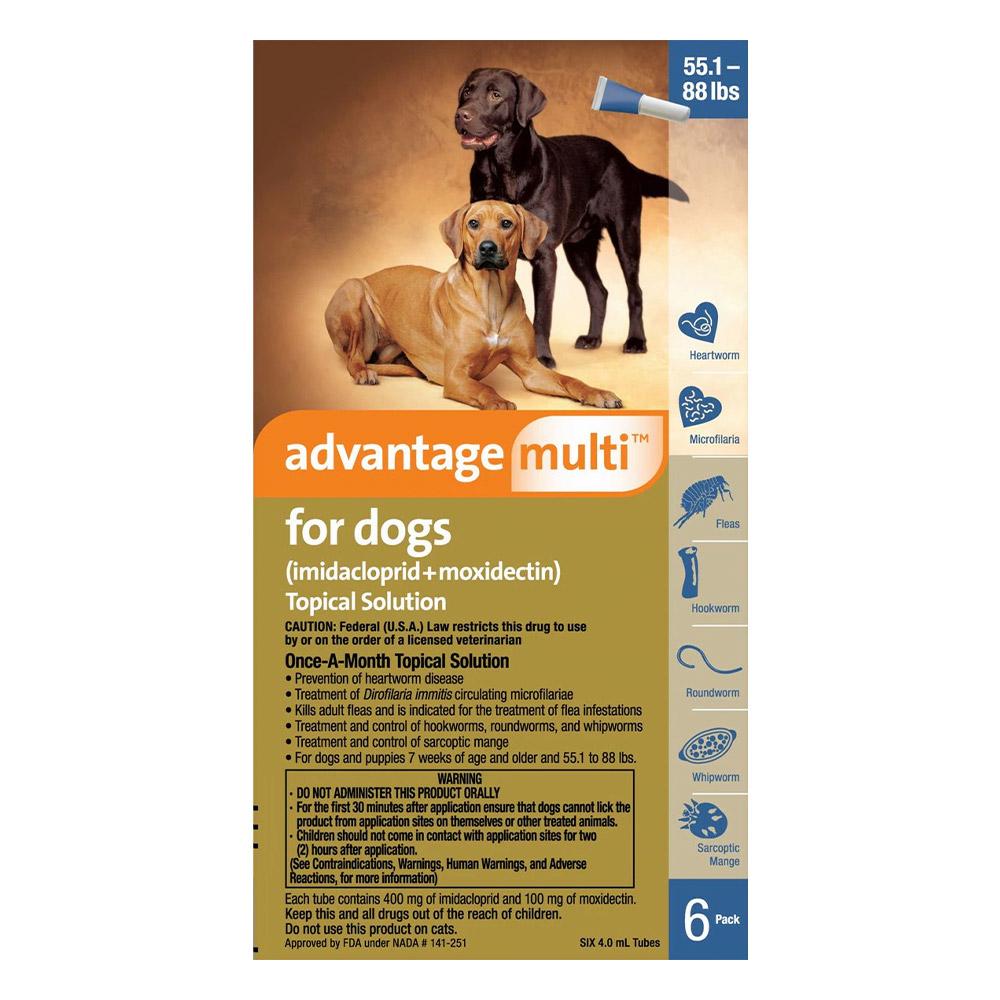 Advantage Multi (Advocate) For Extra Large Dogs Over 25 Kg (Blue) 12 Pack