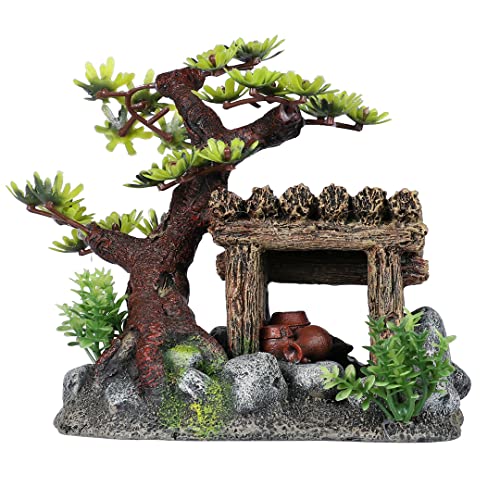 Aqua Della, Dekoration für Aquarium, löwen Balinesisch 7,7 x 5,5 x 12 cm, Ornament in Polyesterharz, ungiftig und neutral pH, geeignet für Aquarium frisch und gesalzenes Wasser von Aqua Della