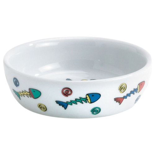 Beeztees Katzennapf Porzellan mit Fischgräten-Muster, Fassungsvermögen: 330 ml Beeztees Katzennapf Porzellan mit Fischgräten-Muster, Fassungsvermögen: 330 ml