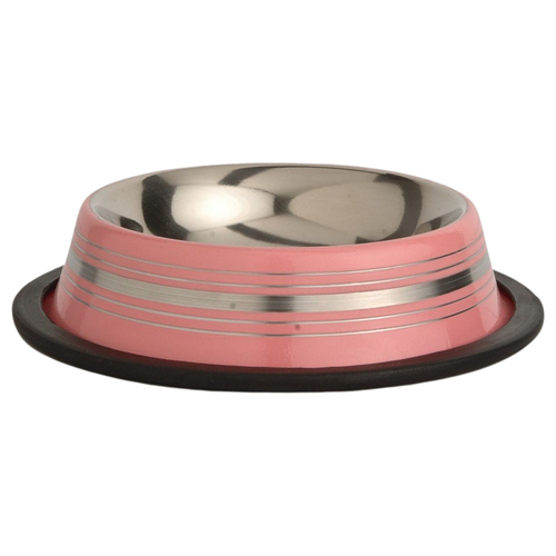 Beeztees Katzennapf Stripes rutschfest rosa Beeztees Katzennapf Stripes rutschfest rosa