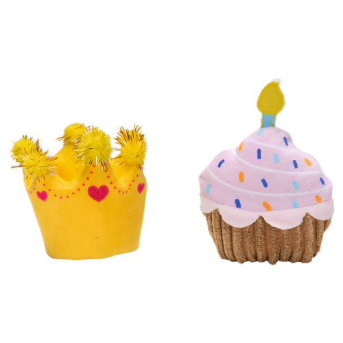 Beeztees Katzenspielzeug Partycupcake und Krone Beeztees Katzenspielzeug Partycupcake und Krone