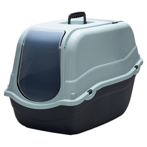 Beeztees Katzentoilette Romeo Eco hellblau/schwarz Beeztees Katzentoilette Romeo Eco hellblau/schwarz