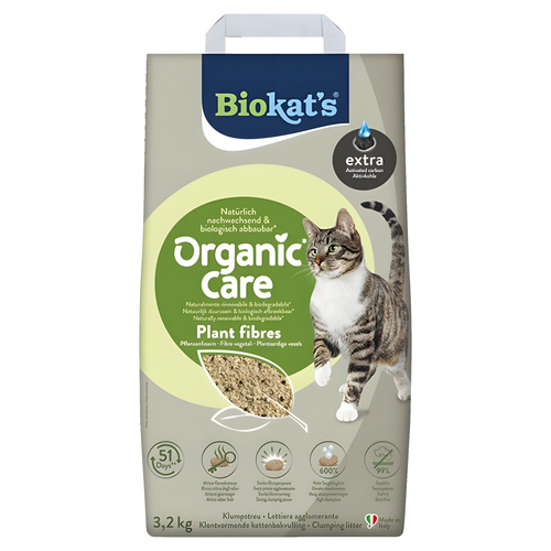 Biokats Organic Care Plant fibres Extra 3,2 kg Biokats Organic Care Plant fibres Extra 3,2 kg