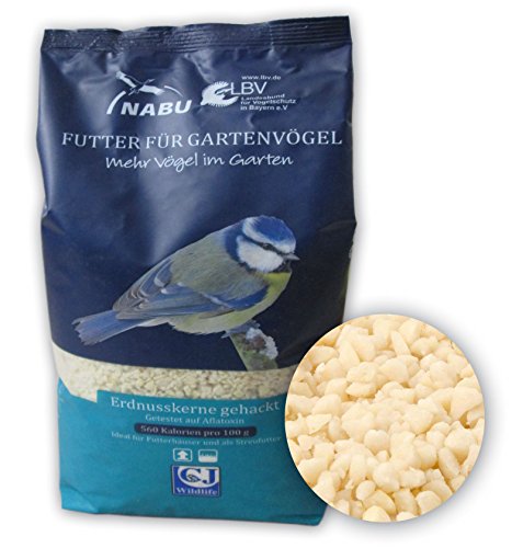 CJ Wildlife 210010815 Wildvogel-Futter Erdnusskerne gehackt 1 kg von CJ Wildlife