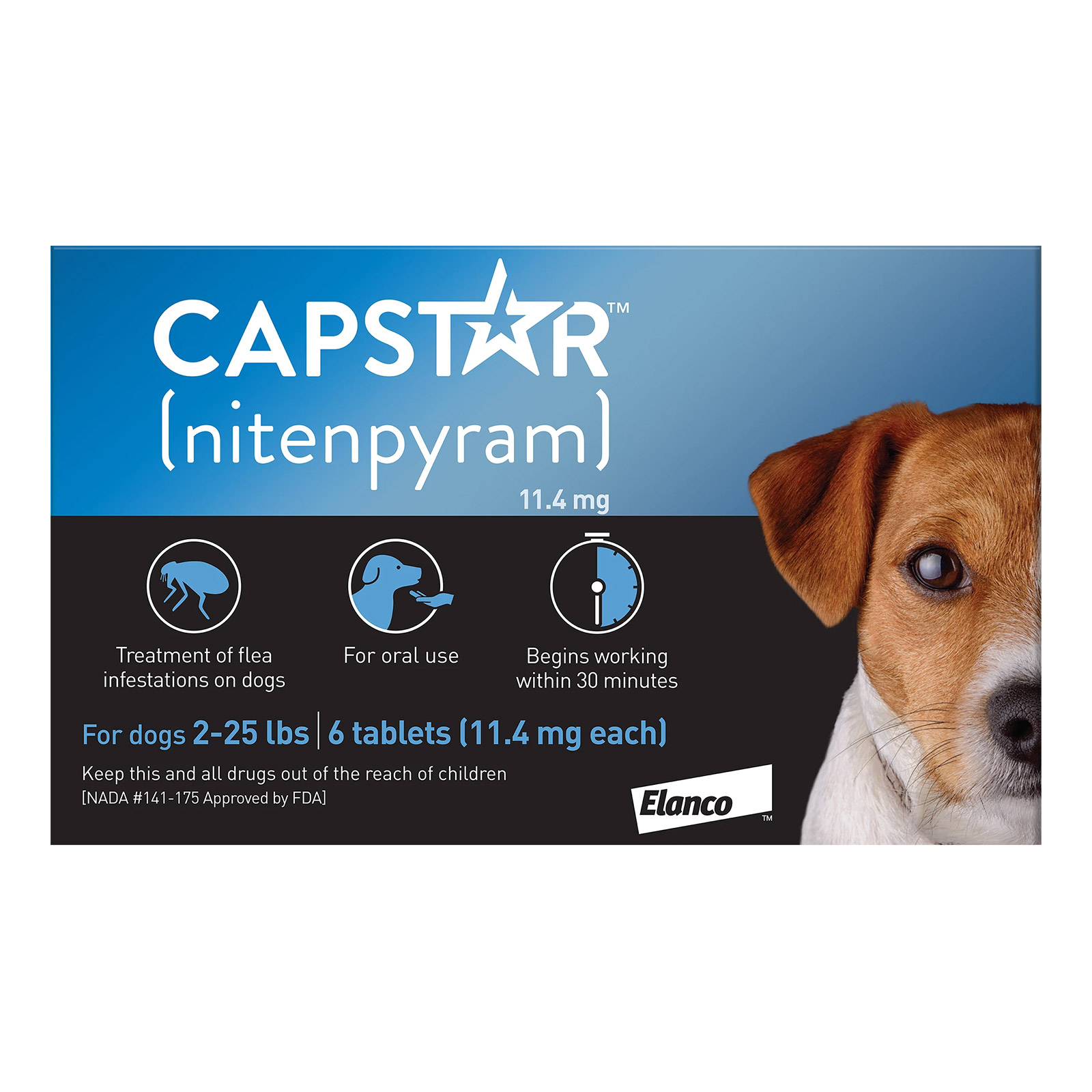 Capstar For Small Dogs 0.5 To 11kg (Blue) 12 Tablets