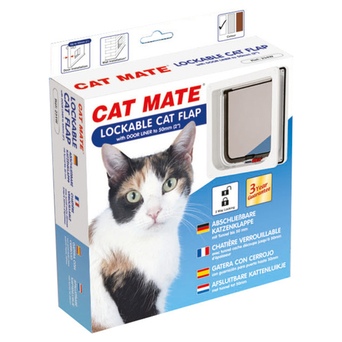 Cat Mate Katzentür mit Magnetverschluss 234 W weiß Cat Mate Katzentür mit Magnetverschluss 234 W weiß