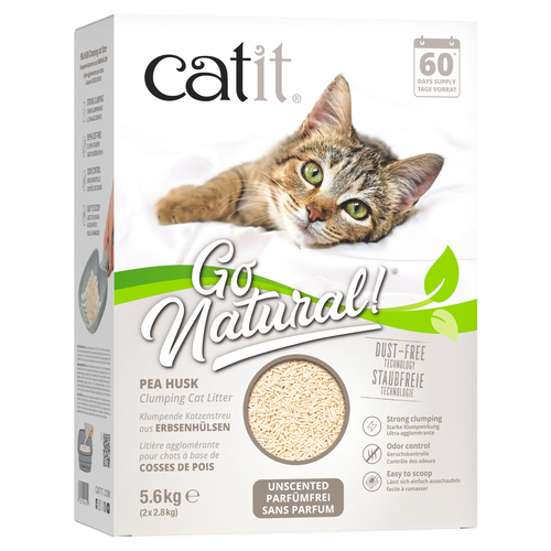 Catit Go Natural Erbsenstreu Natur 2 x 2,8 kg Catit Go Natural Erbsenstreu Natur 2 x 2,8 kg