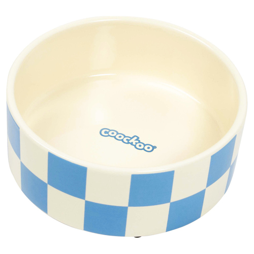 Coockoo Futternapf Checkmate! blau/weiss, Größe: L / Maße: 18 x 18 x 7 cm Coockoo Futternapf Checkmate! blau/weiss, Größe: L / Maße: 18 x 18 x 7 cm