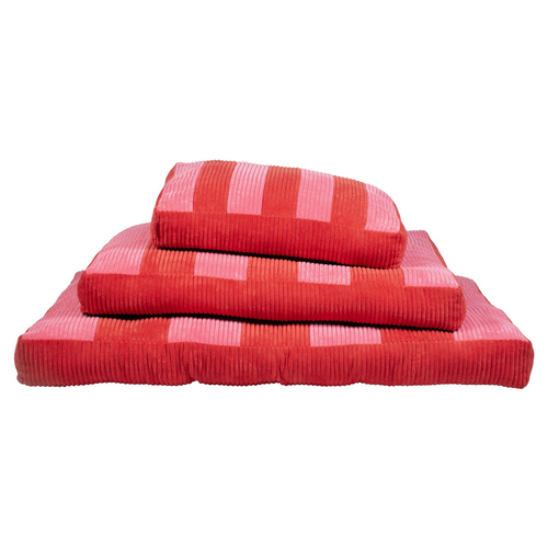 Coockoo Hundekissen Cozy Stripe rot/rosa, Größe: L Coockoo Hundekissen Cozy Stripe rot/rosa, Größe: L