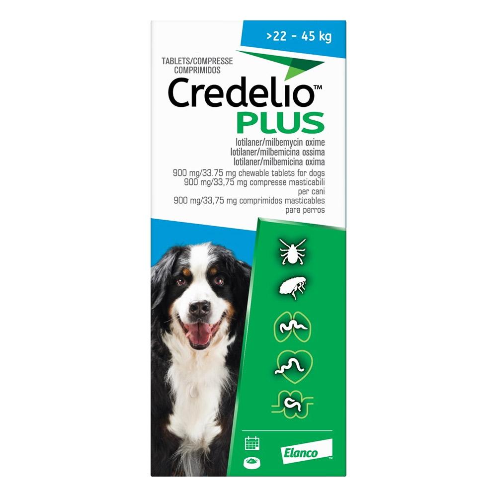 Credelio Plus For Extra Large Dog 22-45kg Blue 12 Chews