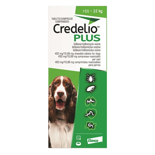 Credelio Plus For Large Dog 11-22kg Green 12 Chews