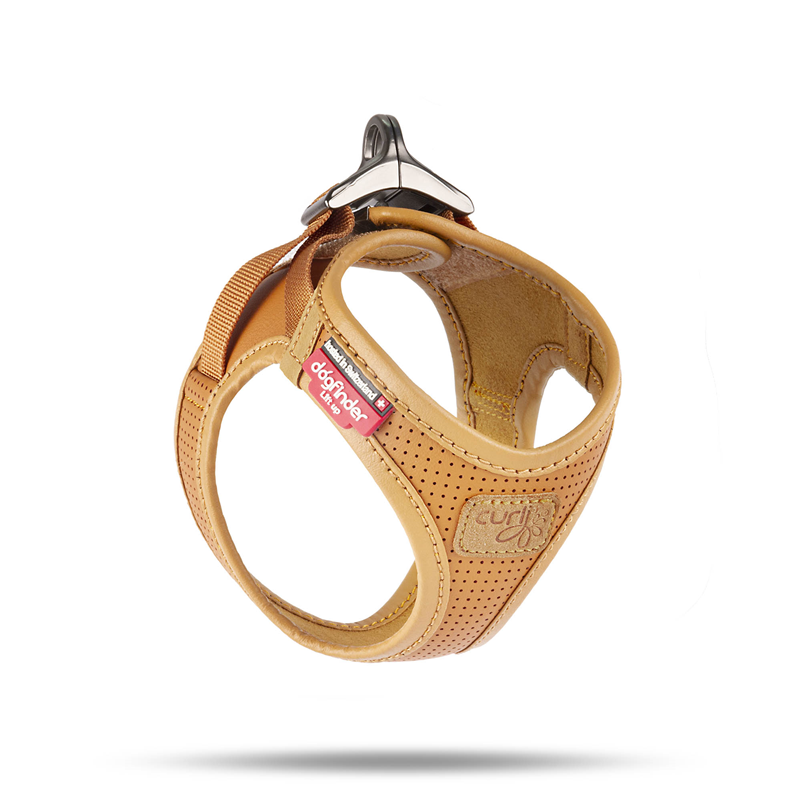 Curli Apple Leather Geschirr braun - L Curli Apple Leather Geschirr braun - L