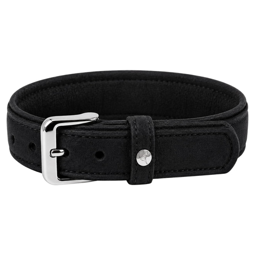 Das Lederband Hundehalsband Boston V2 Black, Länge: 65 cm / Breite: 40 mm Das Lederband Hundehalsband Boston V2 Black, Länge: 65 cm / Breite: 40 mm