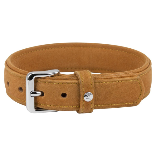 Das Lederband Hundehalsband Boston V2 Sand, Länge: 30 cm / Breite: 12 mm Das Lederband Hundehalsband Boston V2 Sand, Länge: 30 cm / Breite: 12 mm