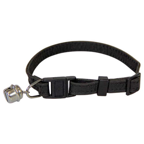 Das Lederband Katzenhalsband mit Klick-Verschluss Black Das Lederband Katzenhalsband mit Klick-Verschluss Black
