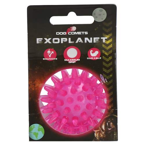 Dog Comets Hundespielzeug Ball Exoplanet rosa, Größe: L Dog Comets Hundespielzeug Ball Exoplanet rosa, Größe: L