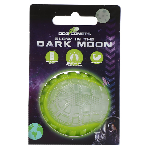 Dog Comets Hundespielzeug Ball Glow in the Dark Moon grün, Größe: L Dog Comets Hundespielzeug Ball Glow in the Dark Moon grün, Größe: L