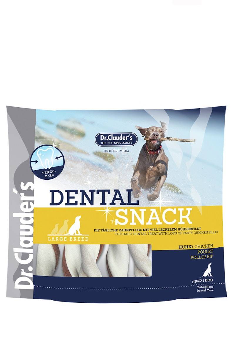 Dr. Clauder's Dental Snack Hundesnacks Huhn Large Breed 6 x 500 Gramm