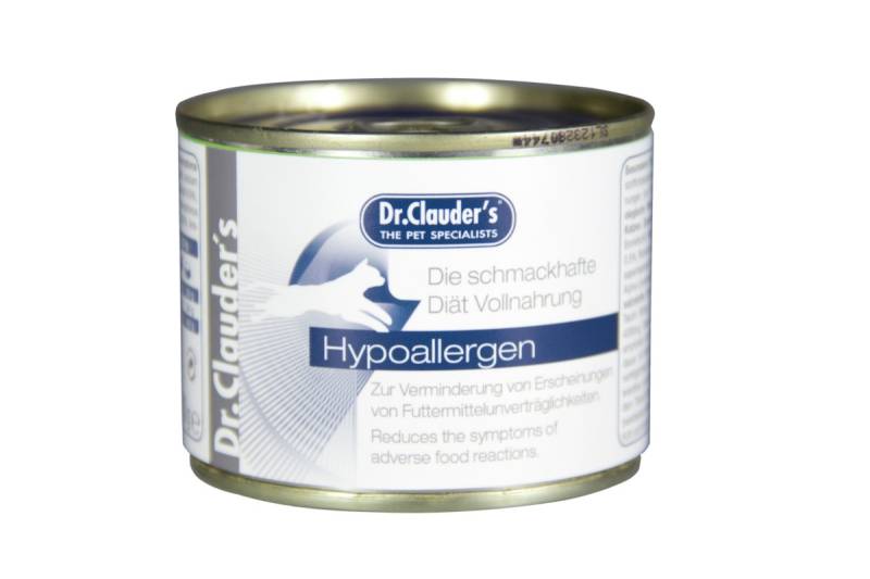 Dr. Clauder's Hypoallergen Diätnahrung Dose Katzennassfutter Sparpaket 12 x 200 Gramm