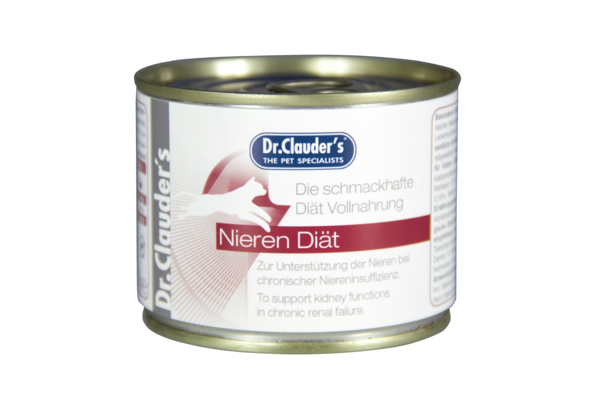 Dr. Clauder's Nieren Diätnahrung Dose Katzennassfutter Sparpaket 12 x 200 Gramm