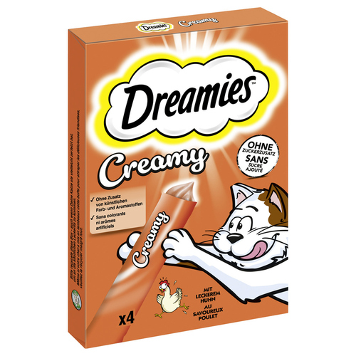 Dreamies Multipack Creamy mit Huhn 4 x 10 g - 11 Stück Dreamies Multipack Creamy mit Huhn 4 x 10 g - 11 Stück