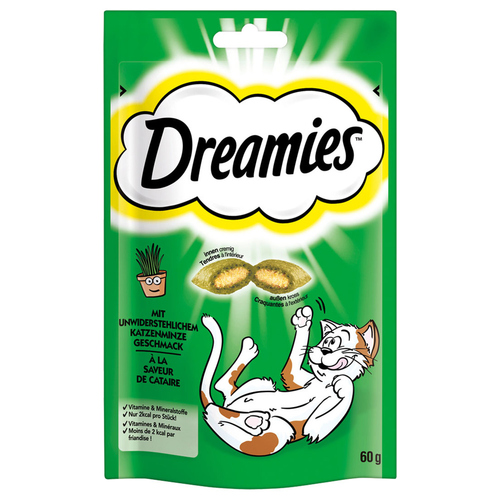 Dreamies mit Katzenminze Geschmack 60 g - 6 Stück Dreamies mit Katzenminze Geschmack 60 g - 6 Stück