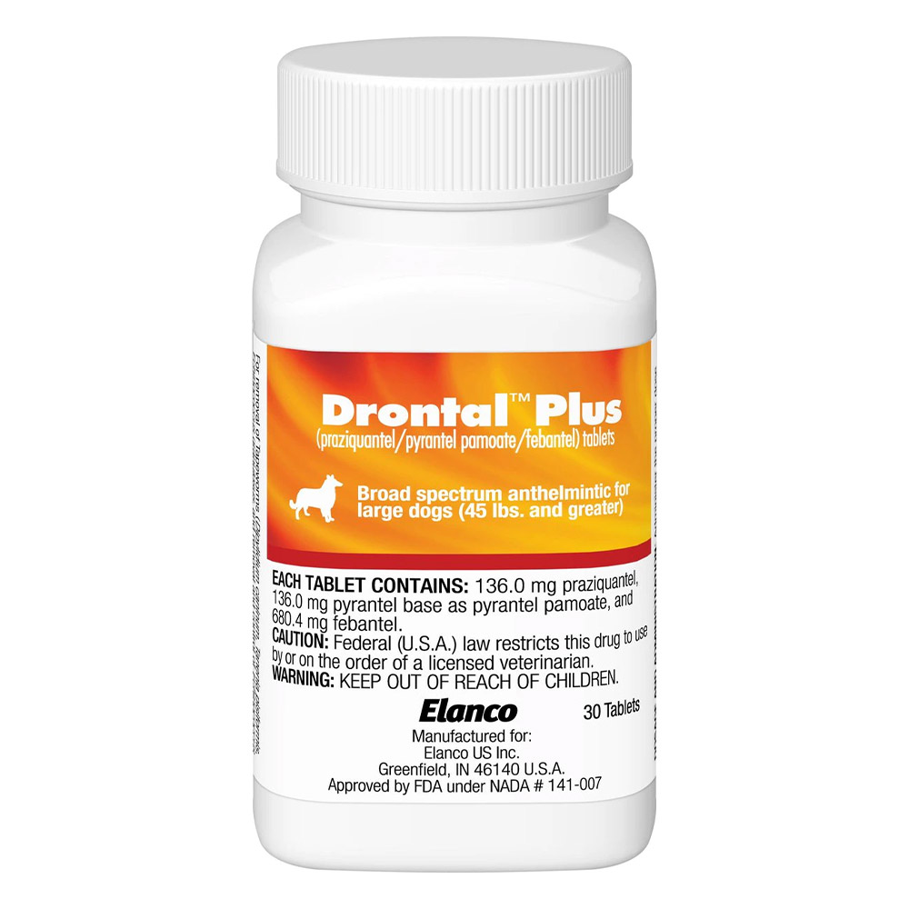 Drontal Wormers Tabs For Dogs 35kg 2 Tablet*