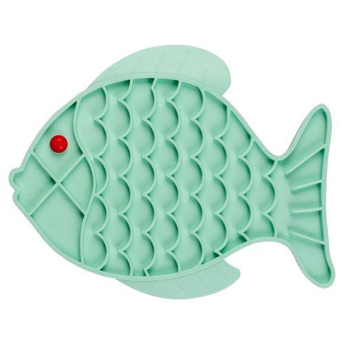 Duvo+ Anti-Schling-Matte Fische grün für Katzen Duvo+ Anti-Schling-Matte Fische grün für Katzen