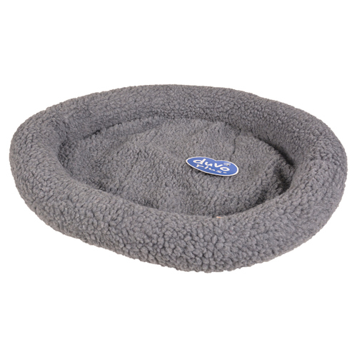 Duvo+ Bett oval Schafsfell grau für Katzen Duvo+ Bett oval Schafsfell grau für Katzen