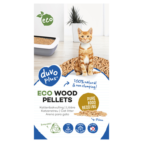 Duvo+ Eco Holzpellets Einstreu 10 kg / 20 l für Katzen Duvo+ Eco Holzpellets Einstreu 10 kg / 20 l für Katzen