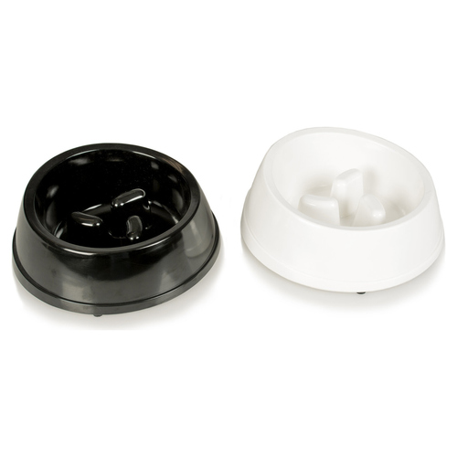 Duvo+ Futternapf Melamine Glossy Anti-Schling schwarz/weiß, Maße: Ø19 cm Duvo+ Futternapf Melamine Glossy Anti-Schling schwarz/weiß, Maße: Ø19 cm