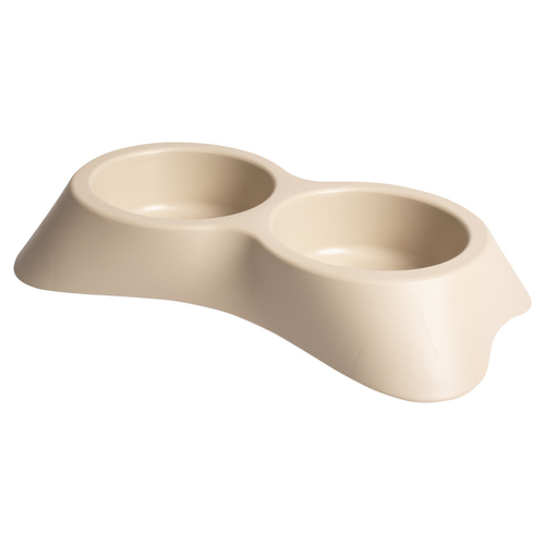 Duvo+ Futternapf Nuvola Doppia mocaccino für Katzen, Maße: 16 x 25 x 4,5 cm Duvo+ Futternapf Nuvola Doppia mocaccino für Katzen, Maße: 16 x 25 x 4,5 cm