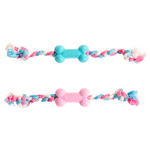 Duvo+ Hundespielzeug Puppy TPR Knochen mit Baumwolle Duvo+ Hundespielzeug Puppy TPR Knochen mit Baumwolle