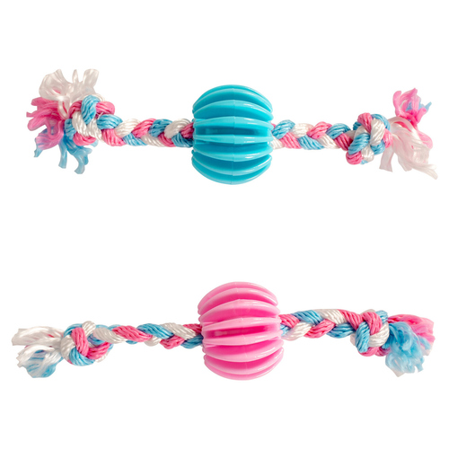 Duvo+ Hundespielzeug Puppy TPR Snack Ball mit Baumwolle Duvo+ Hundespielzeug Puppy TPR Snack Ball mit Baumwolle