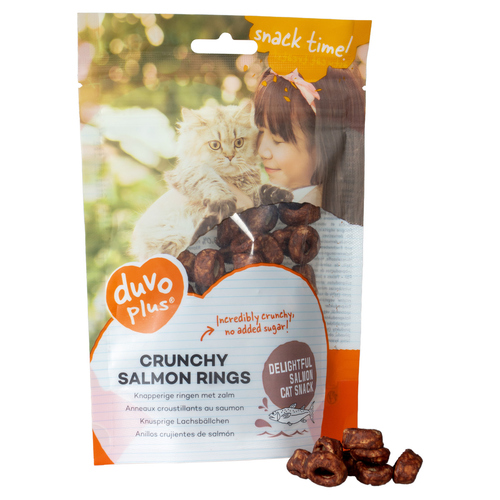Duvo+ Katzensnack Crunchy Salmon Rings 50 g Duvo+ Katzensnack Crunchy Salmon Rings 50 g