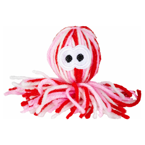 Duvo+ Katzenspielzeug Wooly Oktopus mit Sound rot/weiß Duvo+ Katzenspielzeug Wooly Oktopus mit Sound rot/weiß