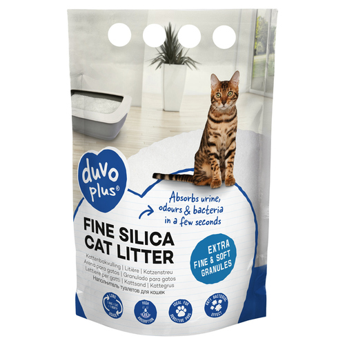 Duvo+ Katzenstreu Premium Silica fein weiß 5 l Duvo+ Katzenstreu Premium Silica fein weiß 5 l