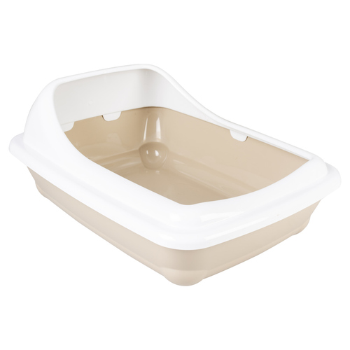 Duvo+ Katzentoilette Birba mit Rand mocaccino, Größe: S Duvo+ Katzentoilette Birba mit Rand mocaccino, Größe: S