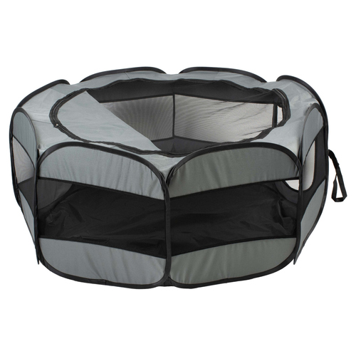 Duvo+ Laufstall für Kleintiere faltbar hellgrau, Größe: S Duvo+ Laufstall für Kleintiere faltbar hellgrau, Größe: S