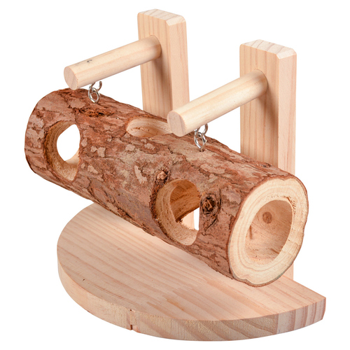 Duvo+ Verstecktunnel aus Holz mit Rinde Duvo+ Verstecktunnel aus Holz mit Rinde