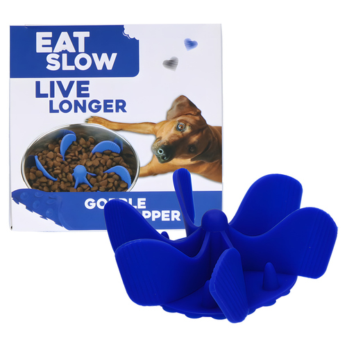 Eat Slow Live Longer Anti-Schlingeinsatz blau, Größe: M Eat Slow Live Longer Anti-Schlingeinsatz blau, Größe: M