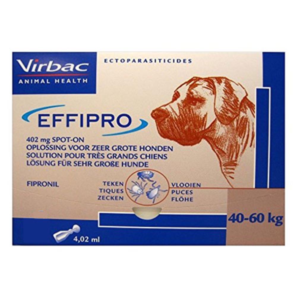 Effipro Spot-On Solution For Extra Large Dogs (40-60 Kg) 12 Pipettes