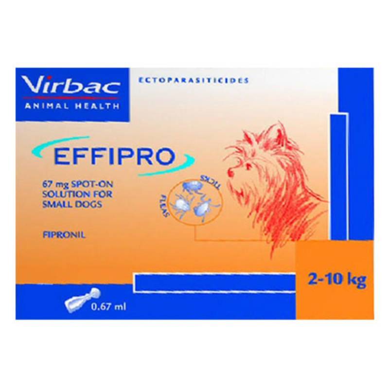 Effipro Spot-On Solution For Small Dogs (2-10 Kg) 8 Pipettes