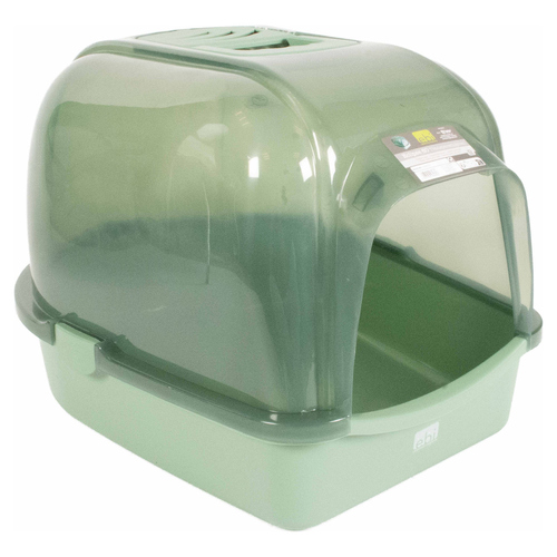 Europet Bernina Katzentoilette Eclipse transparent/grün, Größe: L Europet Bernina Katzentoilette Eclipse transparent/grün, Größe: L