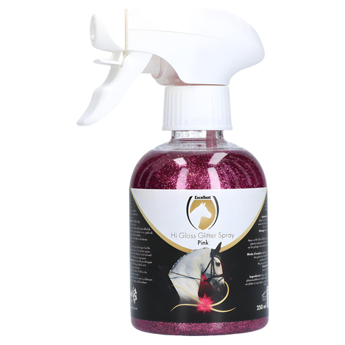 Excellent Horse Hi Gloss Glitter Spray pink 250 ml Excellent Horse Hi Gloss Glitter Spray pink 250 ml