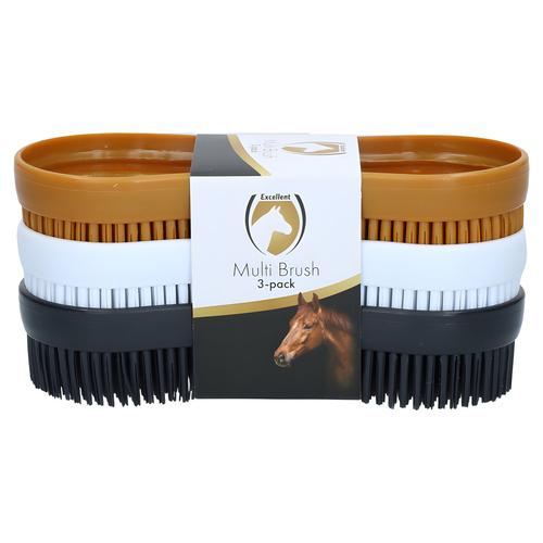 Excellent Horse Pferde-Bürste Multi Brush 3-pack Excellent Horse Pferde-Bürste Multi Brush 3-pack