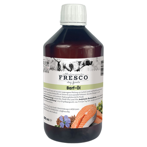 FRESCO Barf-Öl für Hunde, Inhalt: 500 ml FRESCO Barf-Öl für Hunde, Inhalt: 500 ml