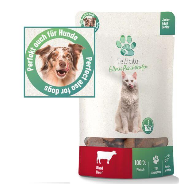 Fellicita Fellonis Snacks Fleischstreifen vom Rind 50g Hundesnacks Fellicita Fellonis Snacks Fleischstreifen vom Rind 50g Hundesnacks